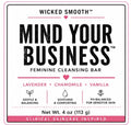 Wicked Smooth Mind Your Business Feminine Cleansing Bar label