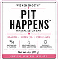 Wicked Smooth Pit Happens Mineral Detox Bar label